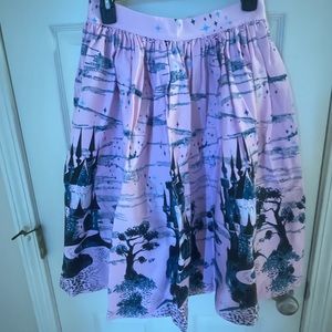 Pinup Couture Pink Castle Skirt, Medium
